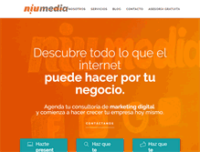 Tablet Screenshot of niumedia.mx
